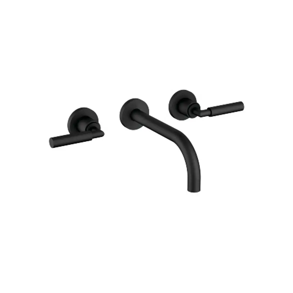Dornbracht-TARA.-Waschtisch-Wandbatterie-Handbrause-ohne Ablaufgarnitur-Ausladung 190mm-schwarz matt, 36712882-33 Galeriebild 1